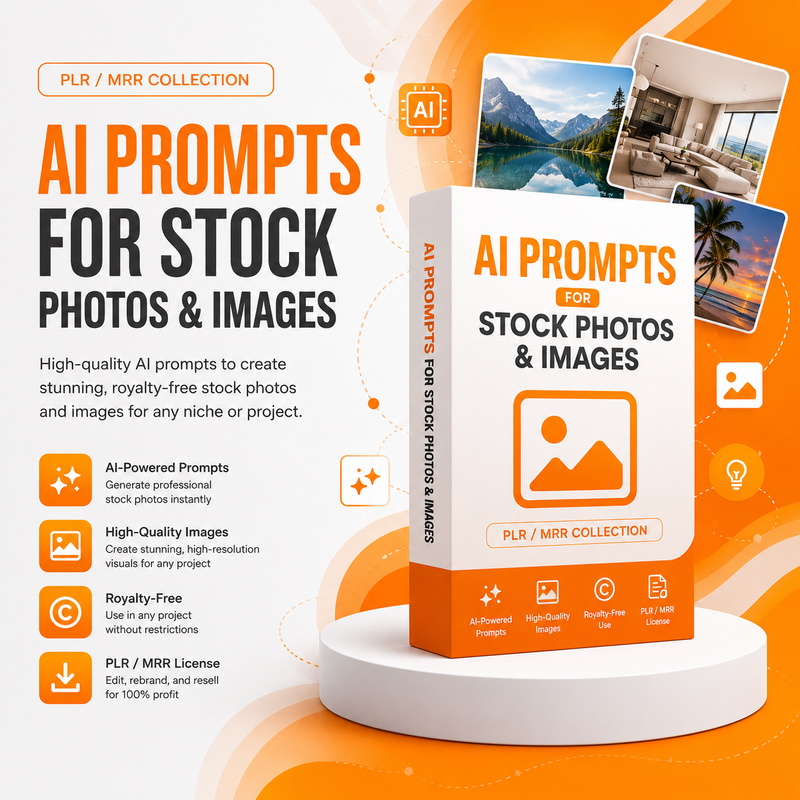 AI Prompts for Stock Photos & Images (PLR/MRR)