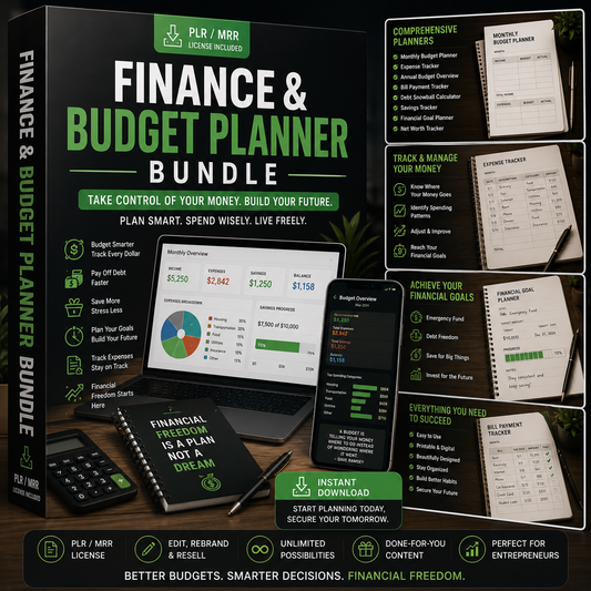 Finance & Budget Planner Bundle
