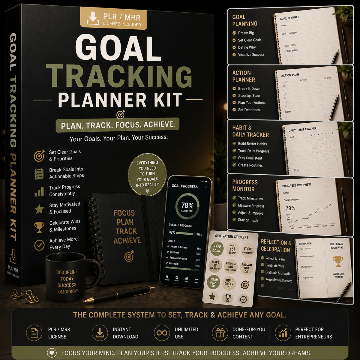 Goal Tracking Planner Kit